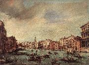 GUARDI, Francesco The Grand Canal, Looking toward the Rialto Bridge sg china oil painting reproduction